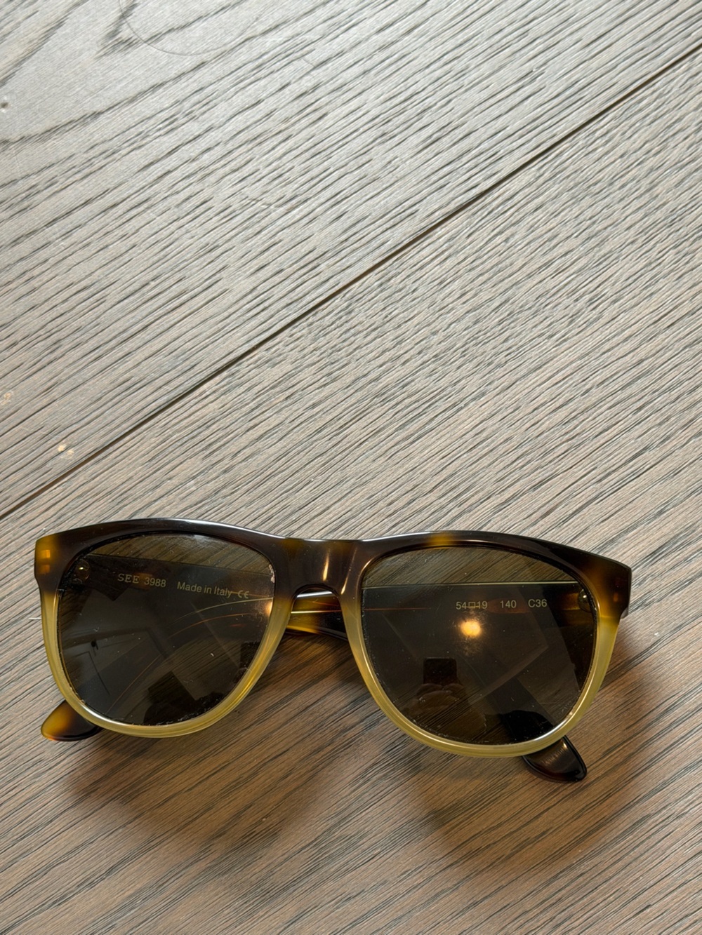 See Tortoiseshell Cat-Eye Sunglasses - Olive Brown Lenses